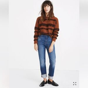 Madewell Tinsel Stripe Pullover Sweater•Size M•